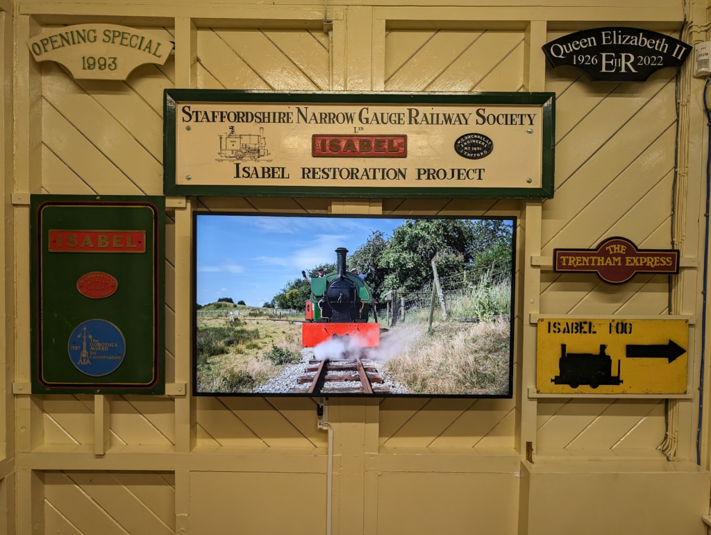 Display installed for interpretation & training. 